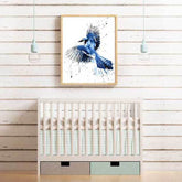 Paint by Numbers Bird Blue Animal Art